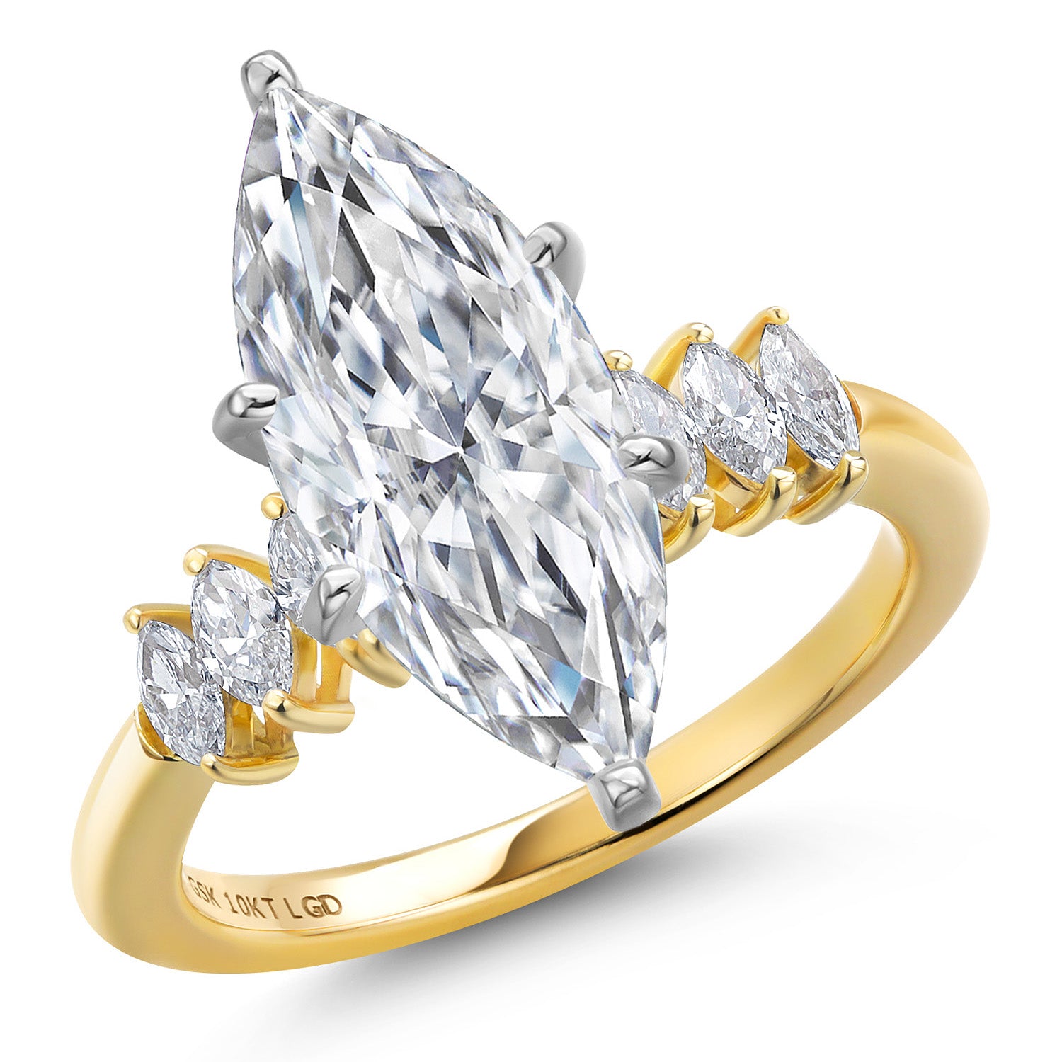 Center 4ct_9_Ring in 14K Two Tone Gold