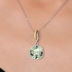 Pendant in 925 Sterling Silver and 10K Yellow Gold