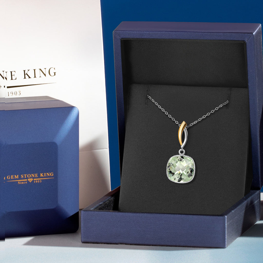 Pendant in 925 Sterling Silver and 10K Yellow Gold