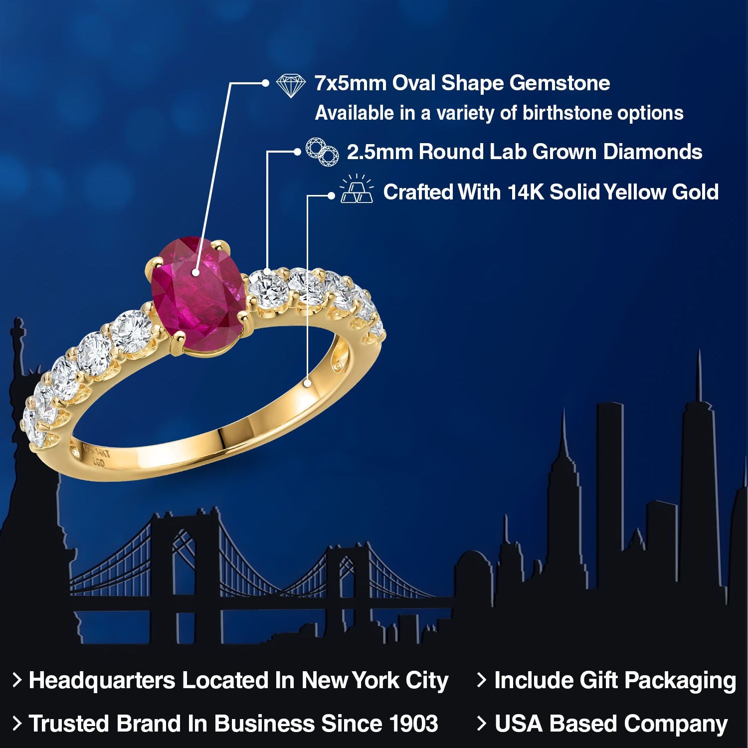 Ring in 14K Yellow Gold