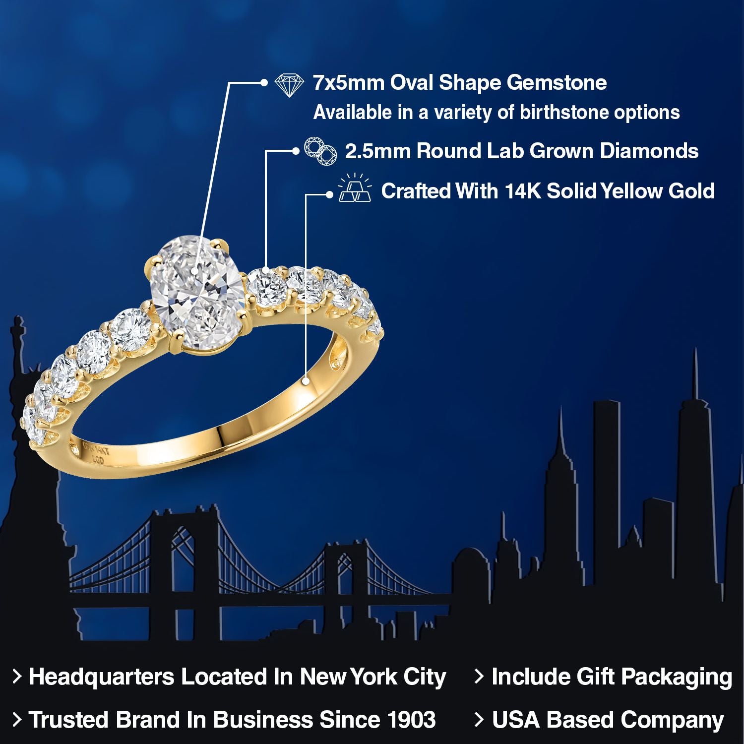 Ring in 14K Yellow Gold