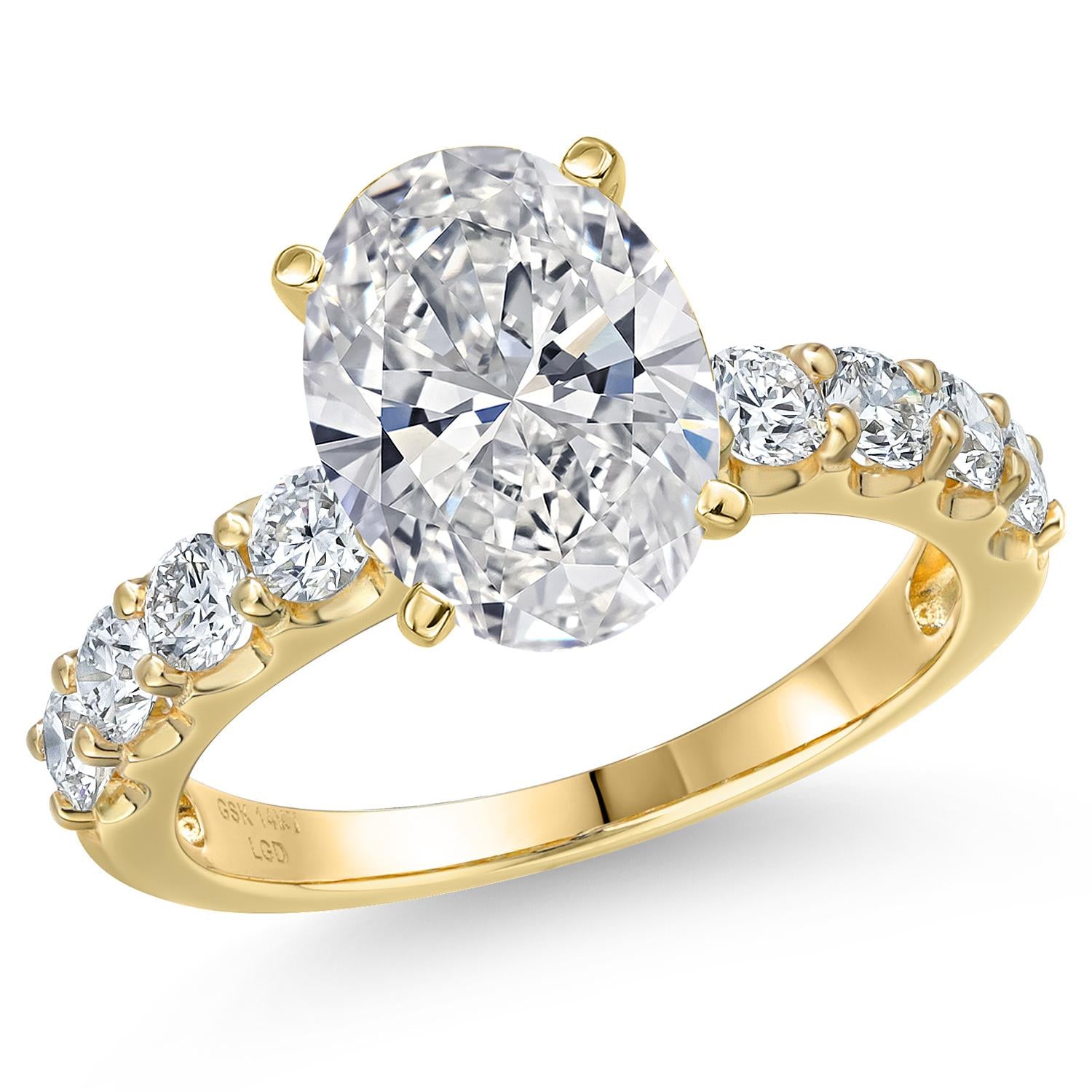 Center 2.5ct_5_Ring in 14K Yellow Gold