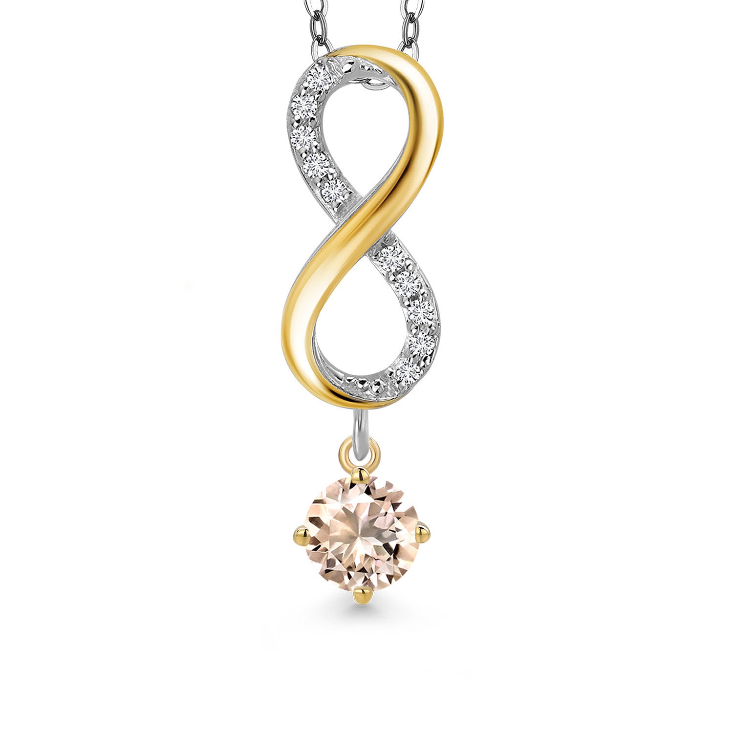 Pendant in 925 Sterling Silver and 10K Yellow Gold