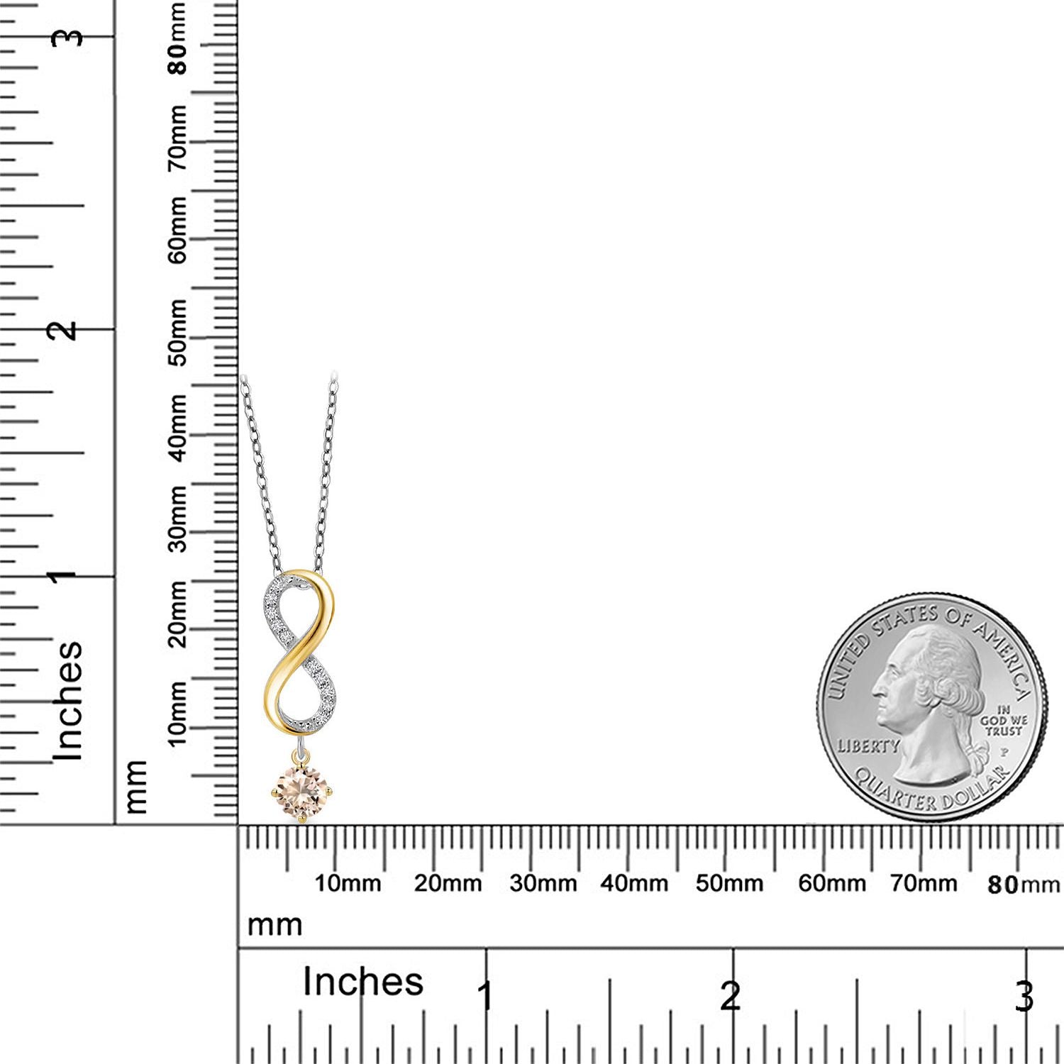 Pendant in 925 Sterling Silver and 10K Yellow Gold