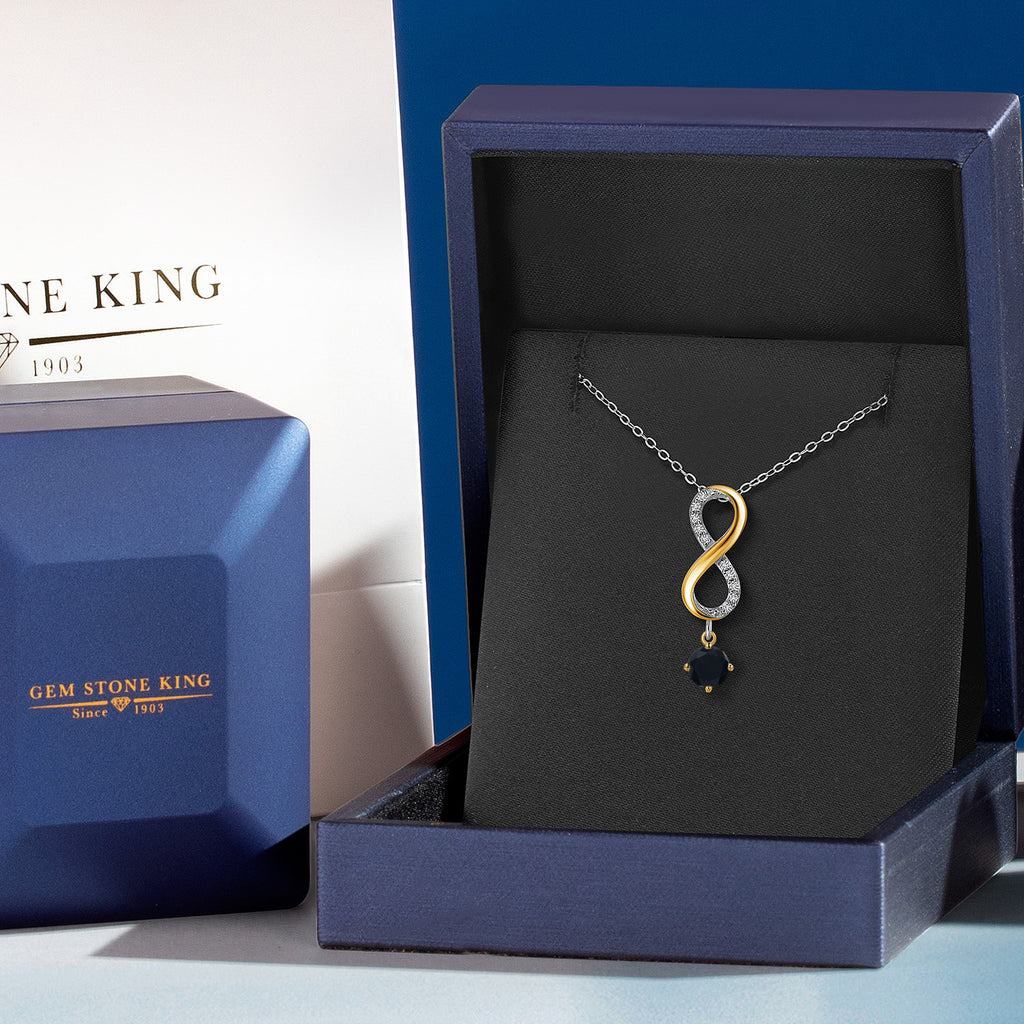 Pendant in 925 Sterling Silver and 10K Yellow Gold
