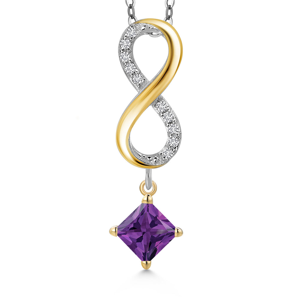 Pendant in 925 Sterling Silver and 10K Yellow Gold