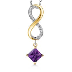 Pendant in 925 Sterling Silver and 10K Yellow Gold