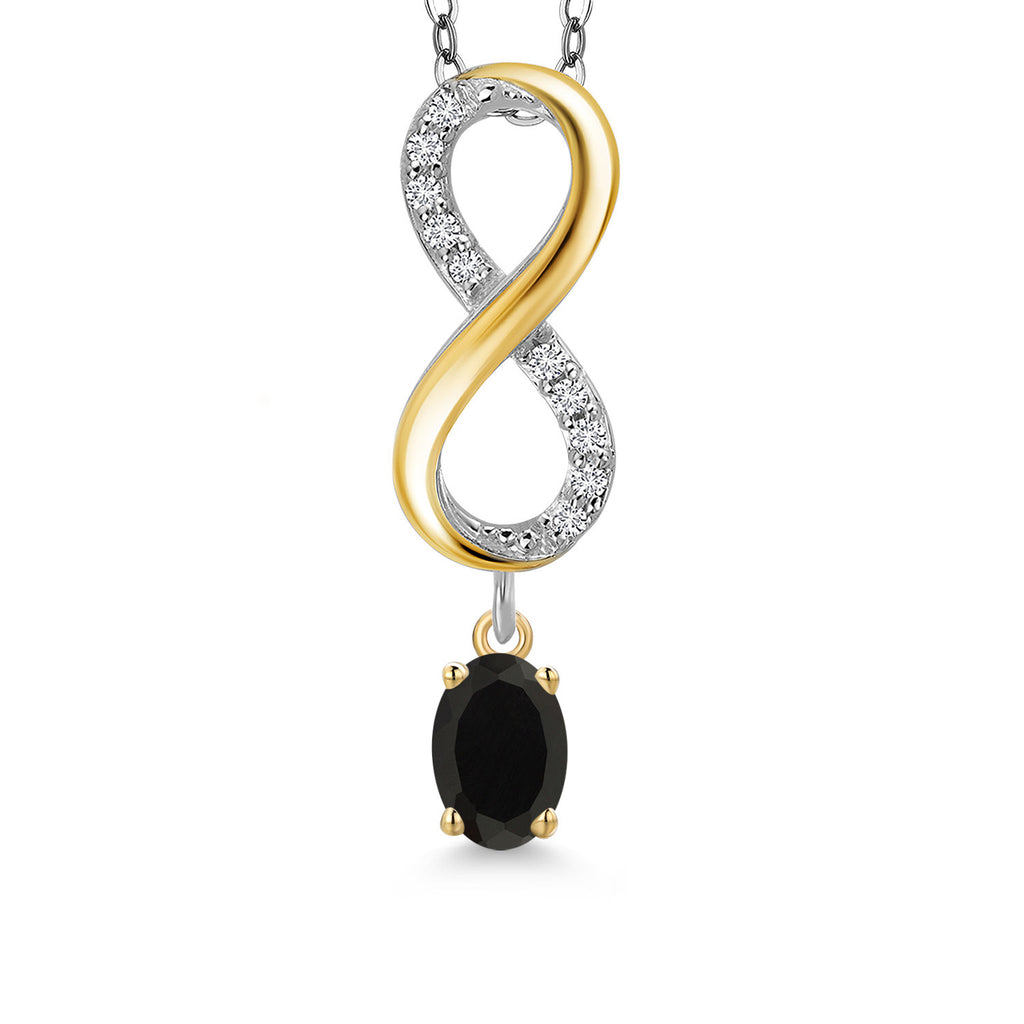 Pendant in 925 Sterling Silver and 10K Yellow Gold