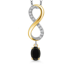 Pendant in 925 Sterling Silver and 10K Yellow Gold