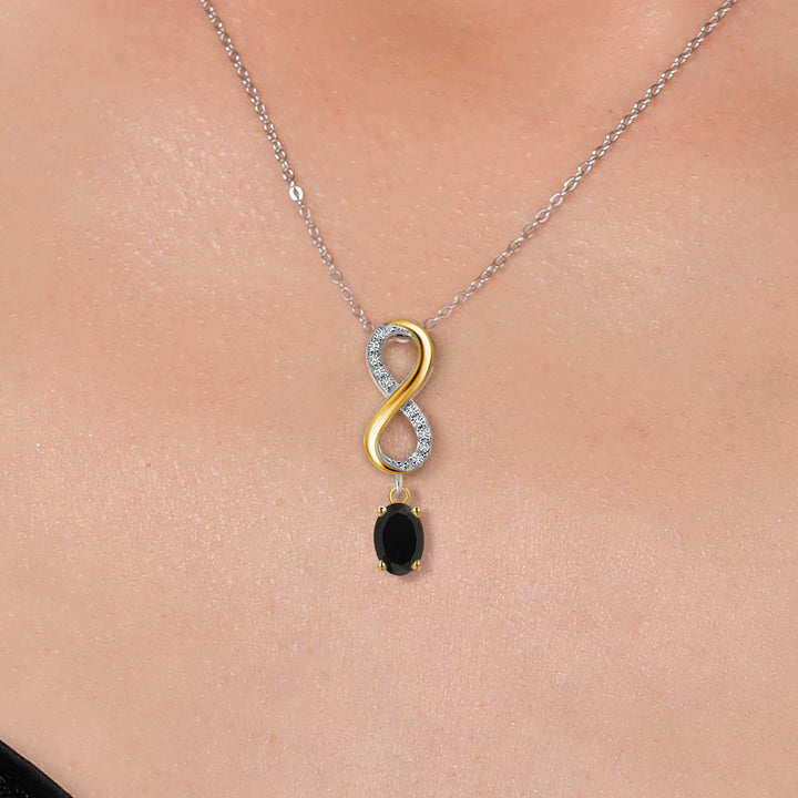 Pendant in 925 Sterling Silver and 10K Yellow Gold