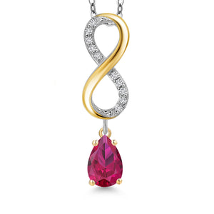Pendant in 925 Sterling Silver and 10K Yellow Gold