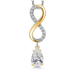 Pendant in 925 Sterling Silver and 10K Yellow Gold