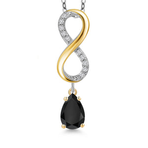 Pendant in 925 Sterling Silver and 10K Yellow Gold