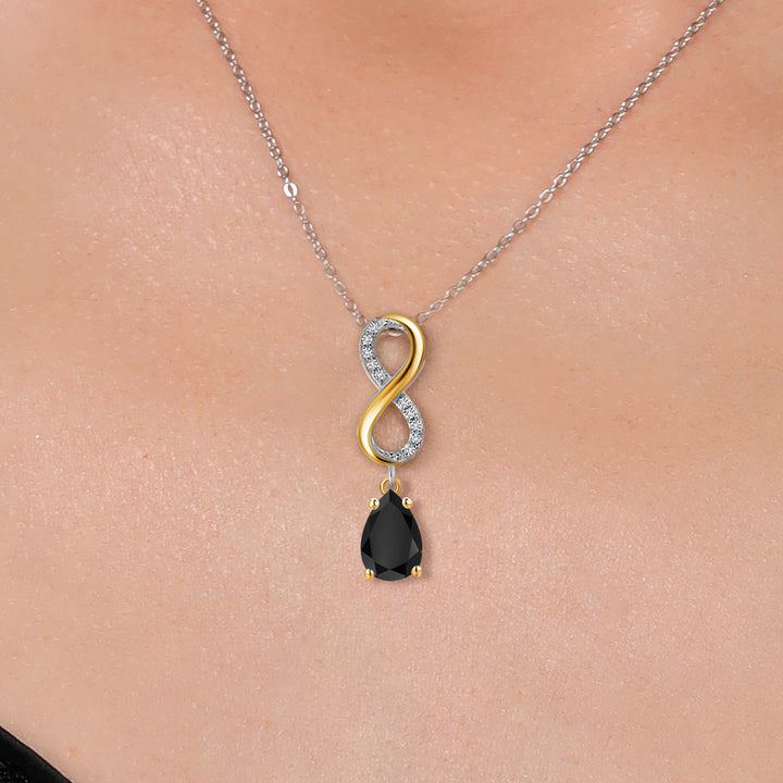 Pendant in 925 Sterling Silver and 10K Yellow Gold