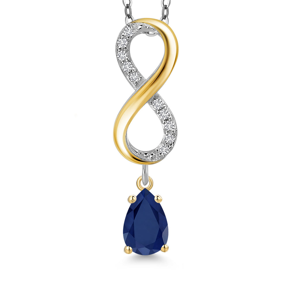 Pendant in 925 Sterling Silver and 10K Yellow Gold