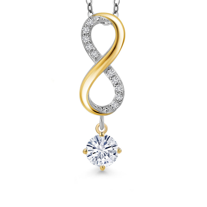 Pendant in 925 Sterling Silver and 10K Yellow Gold