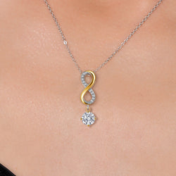 Pendant in 925 Sterling Silver and 10K Yellow Gold