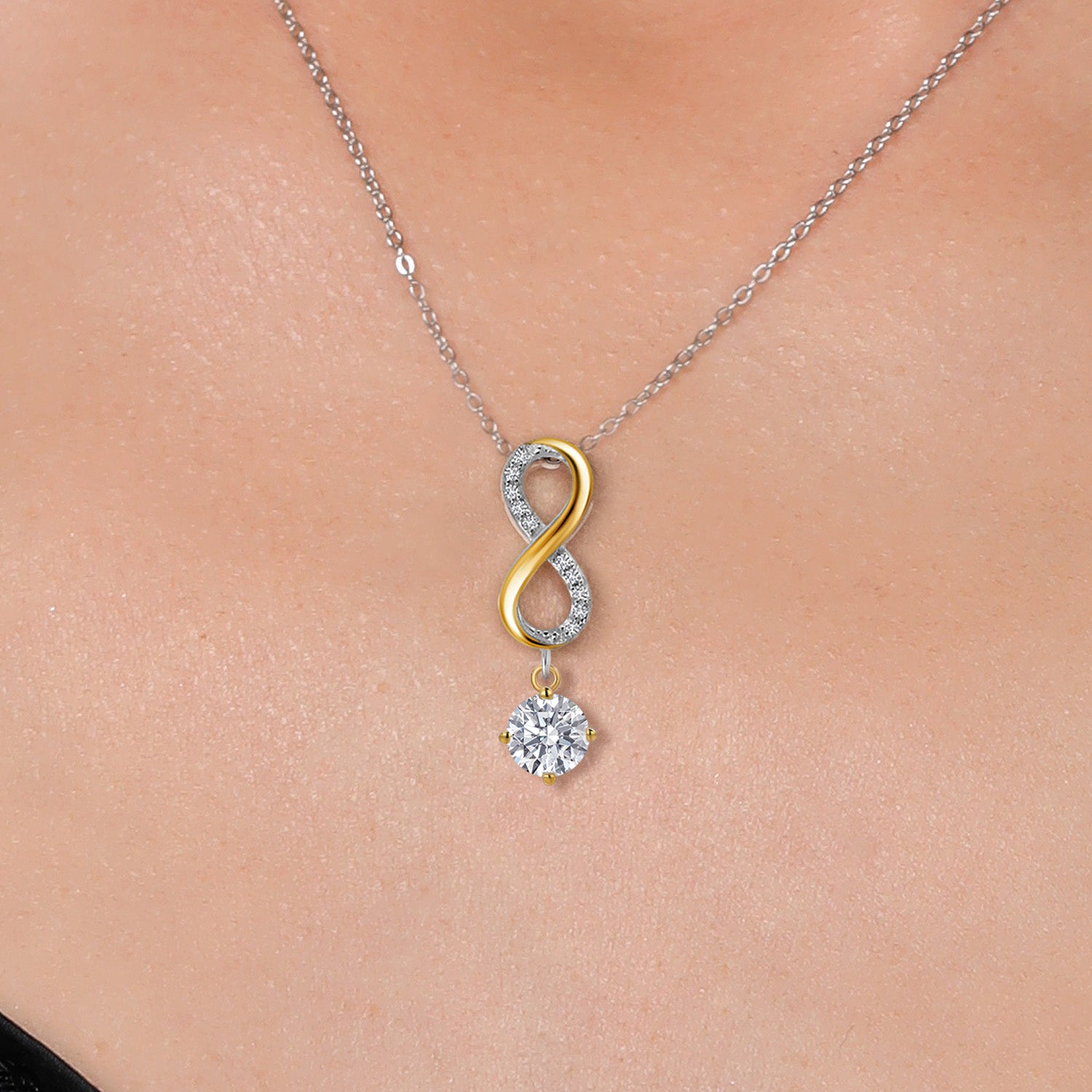 Pendant in 925 Sterling Silver and 10K Yellow Gold
