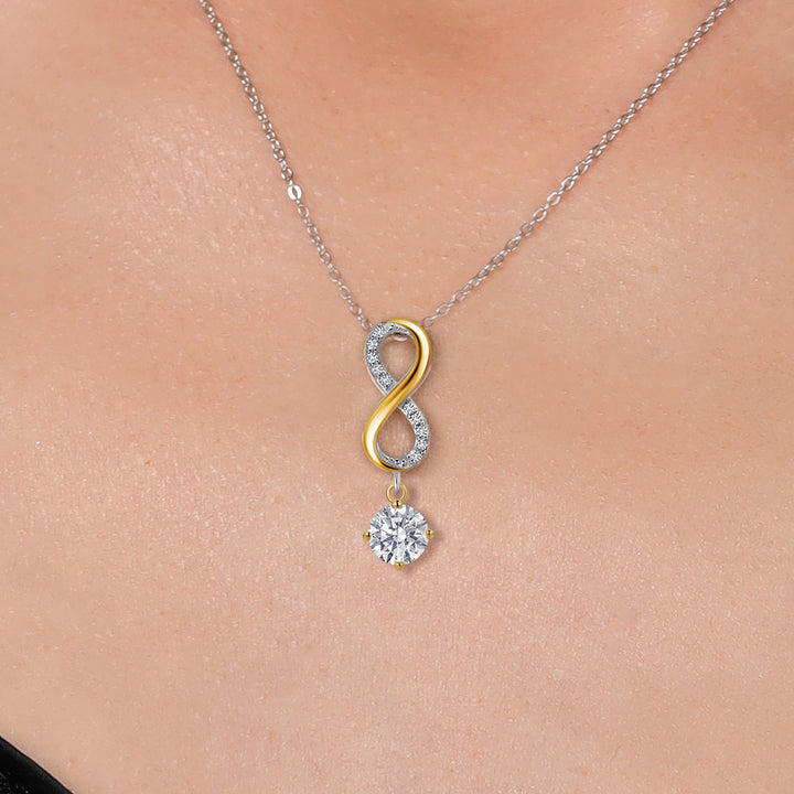 Pendant in 925 Sterling Silver and 10K Yellow Gold