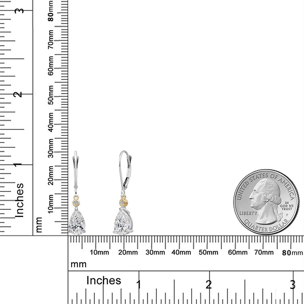 D - E and E - F_Earrings in 925 Sterling Silver and 10K Yellow Gold