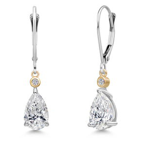 D - E and E - F_Earrings in 925 Sterling Silver and 10K Yellow Gold