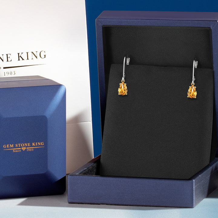 Earrings in 925 Sterling Silver and 10K Yellow Gold
