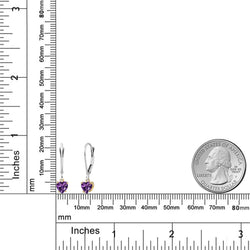 Earrings in 925 Sterling Silver and 10K Yellow Gold