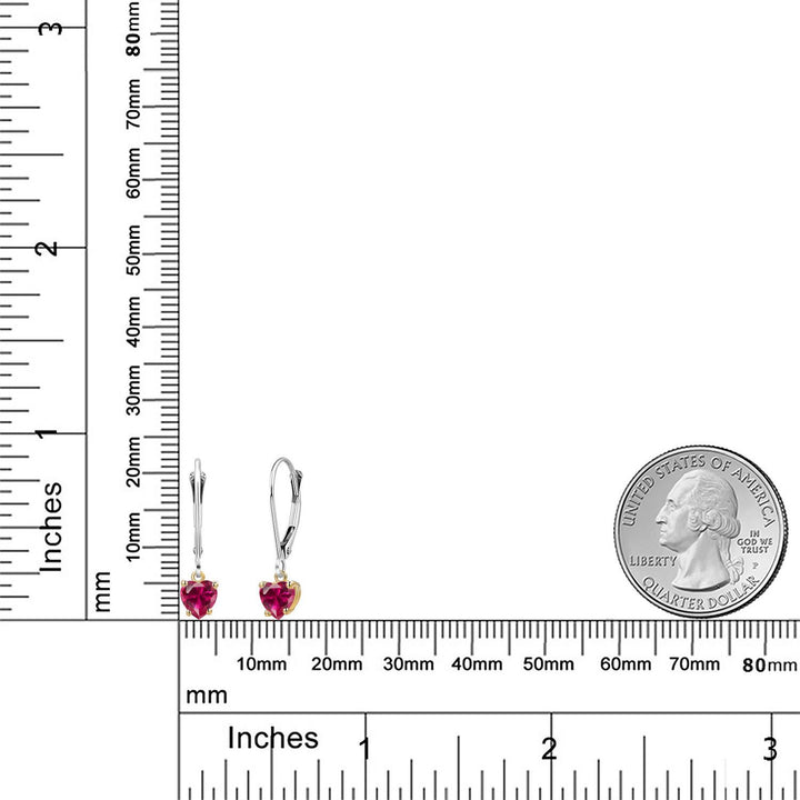 Earrings in 925 Sterling Silver and 10K Yellow Gold