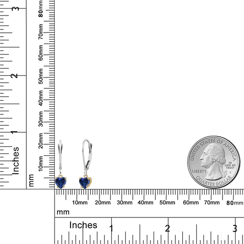 Earrings in 925 Sterling Silver and 10K Yellow Gold