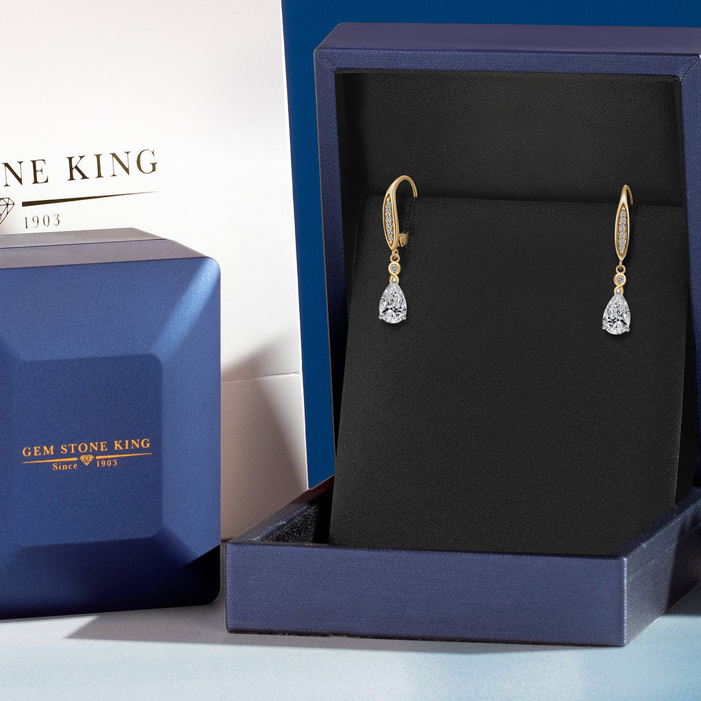 Earrings in 925 Sterling Silver and 10K Yellow Gold