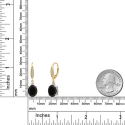 Earrings in 925 Sterling Silver and 10K Yellow Gold