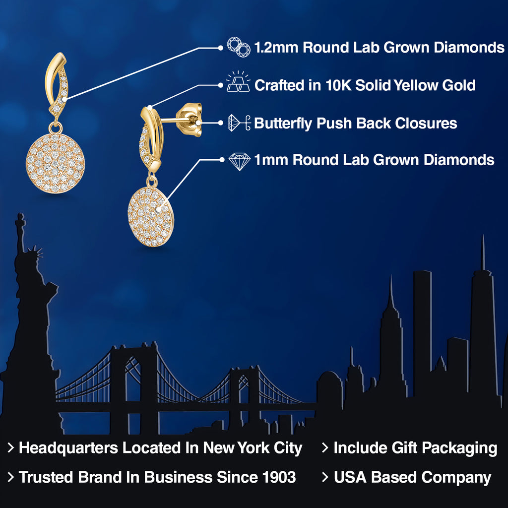 Earrings in 10K Yellow Gold