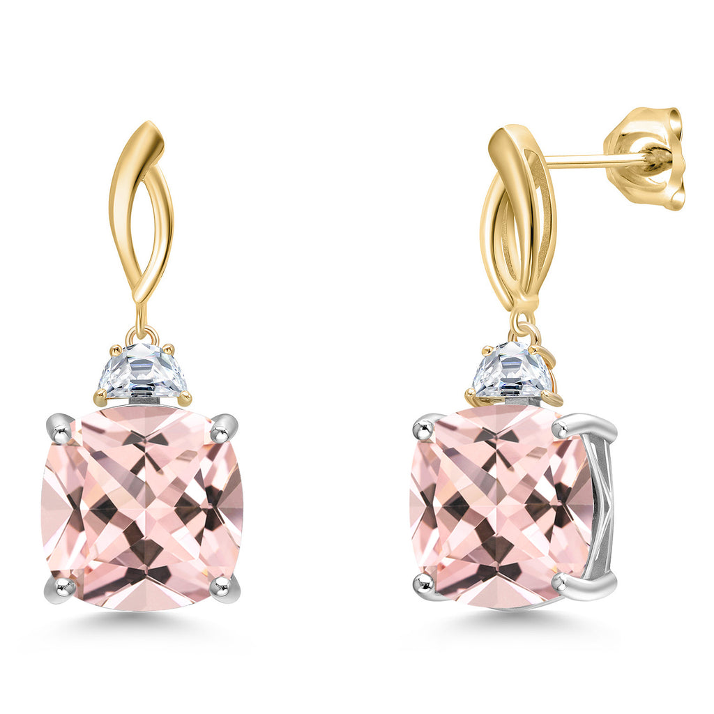 Earrings in 925 Sterling Silver and 10K Yellow Gold