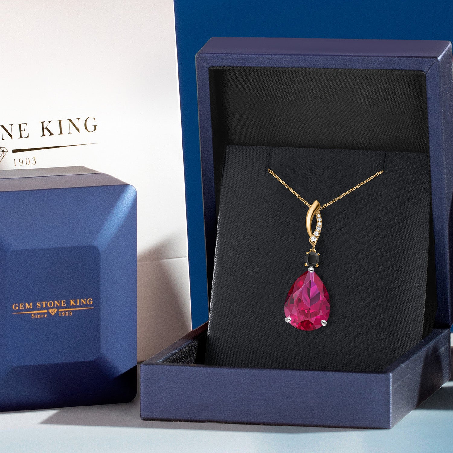 Pendant in 925 Sterling Silver and 10K Yellow Gold