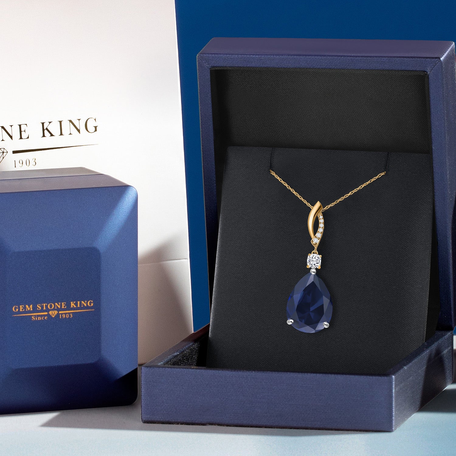 Pendant in 925 Sterling Silver and 10K Yellow Gold