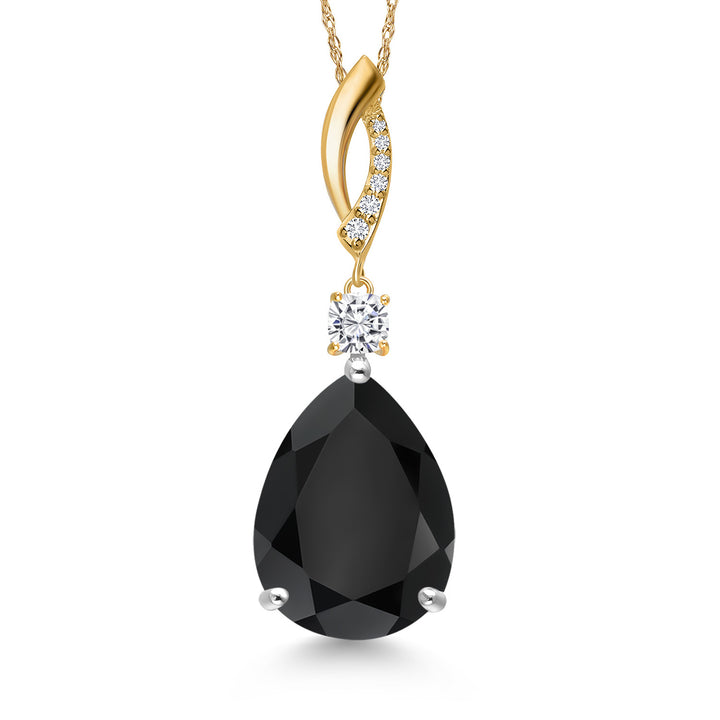 Pendant in 925 Sterling Silver and 10K Yellow Gold