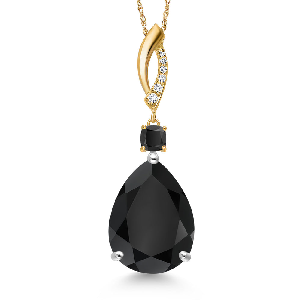 Pendant in 925 Sterling Silver and 10K Yellow Gold