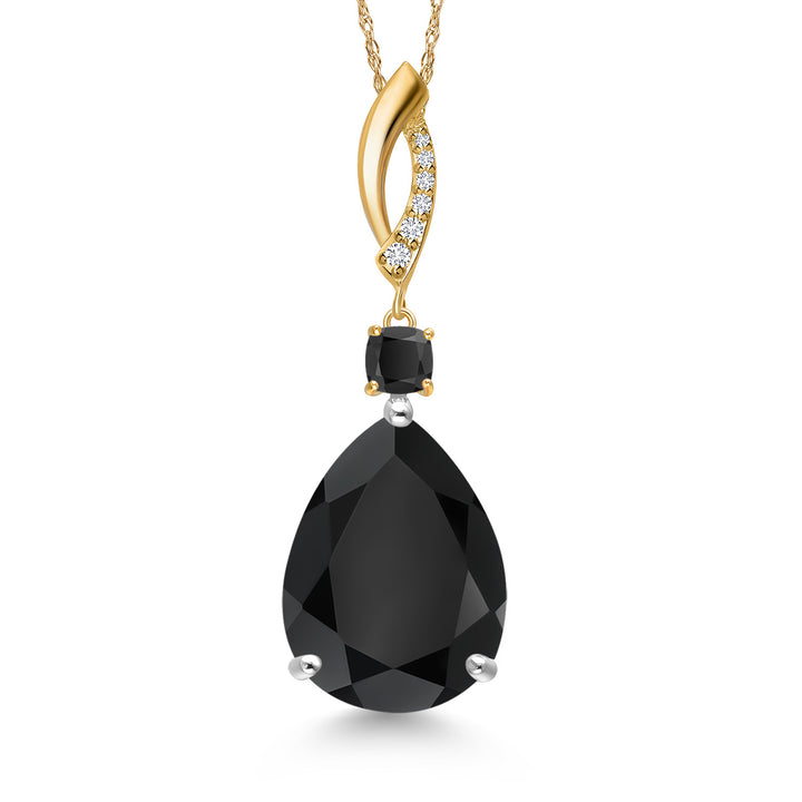 Pendant in 925 Sterling Silver and 10K Yellow Gold