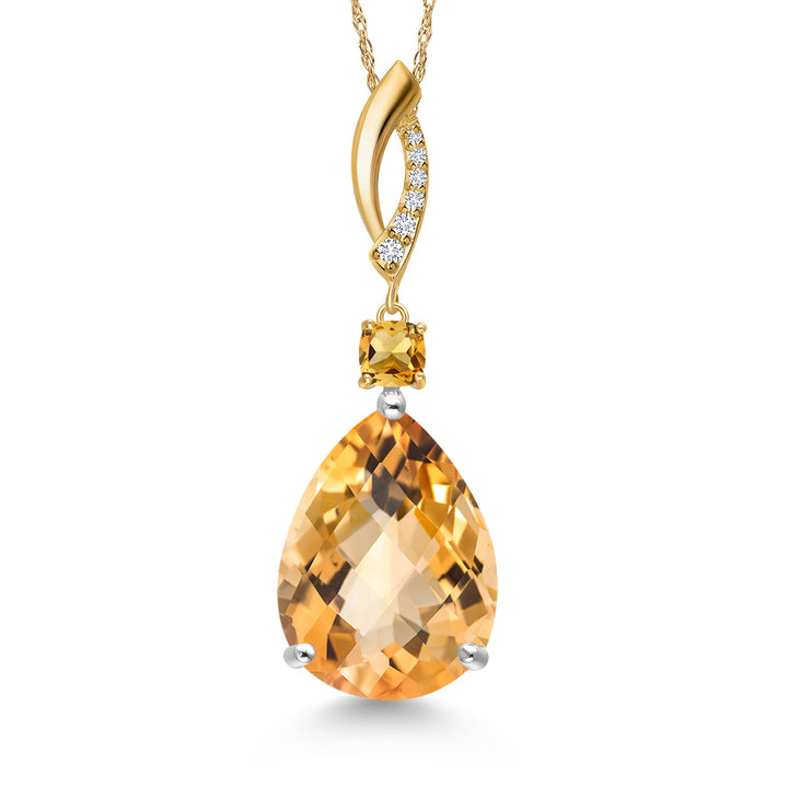 Pendant in 925 Sterling Silver and 10K Yellow Gold