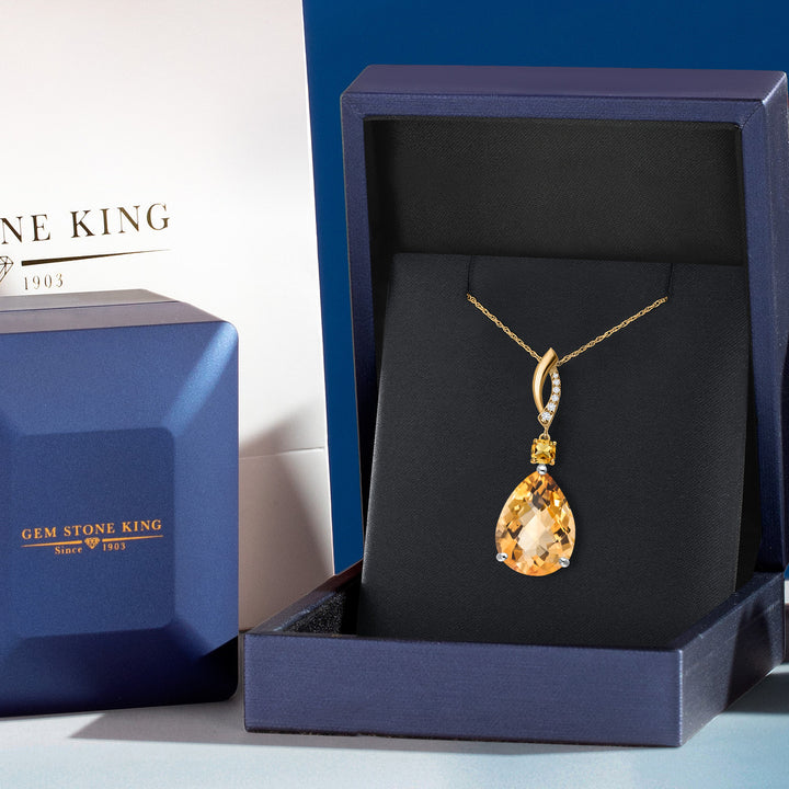 Pendant in 925 Sterling Silver and 10K Yellow Gold