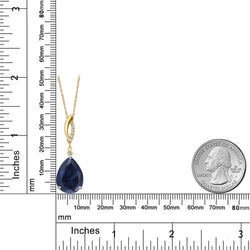 Pendant in 925 Sterling Silver and 10K Yellow Gold
