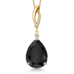 Pendant in 925 Sterling Silver and 10K Yellow Gold