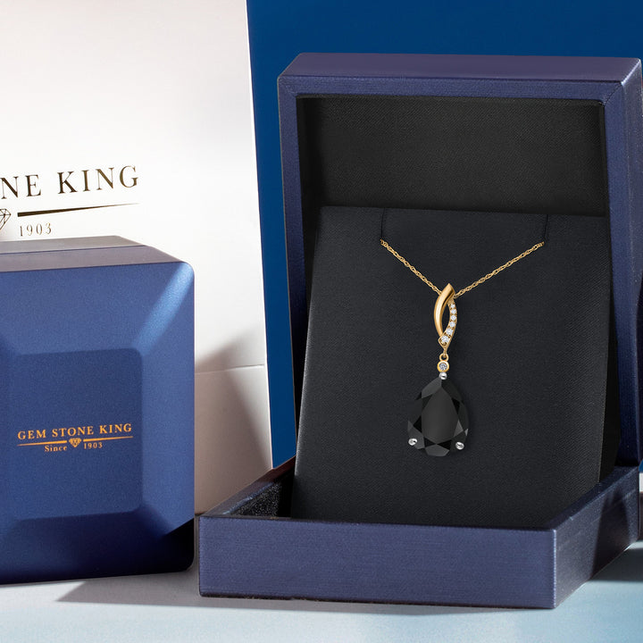 Pendant in 925 Sterling Silver and 10K Yellow Gold