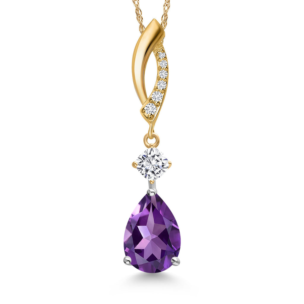 Pendant in 925 Sterling Silver and 10K Yellow Gold