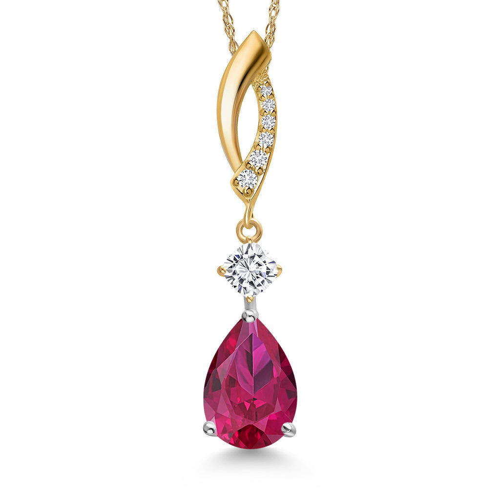Pendant in 925 Sterling Silver and 10K Yellow Gold