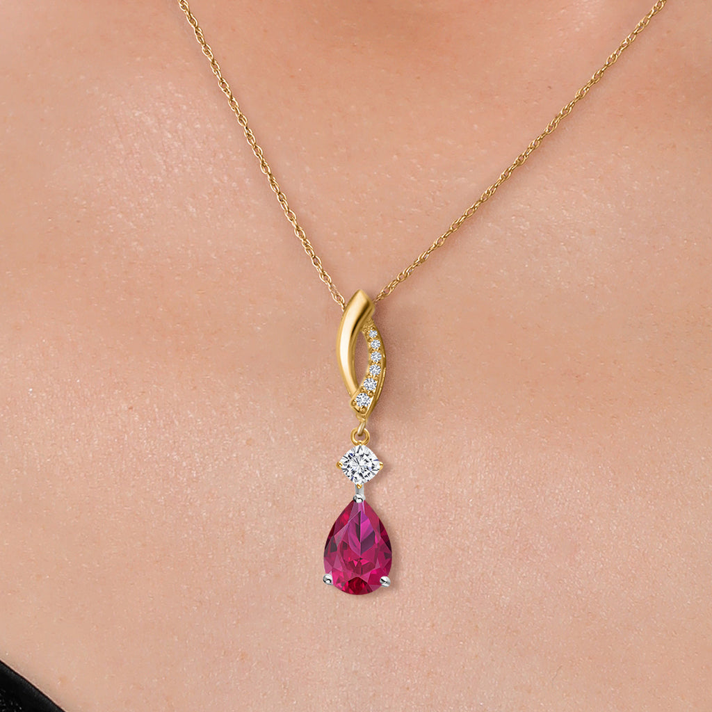 Pendant in 925 Sterling Silver and 10K Yellow Gold