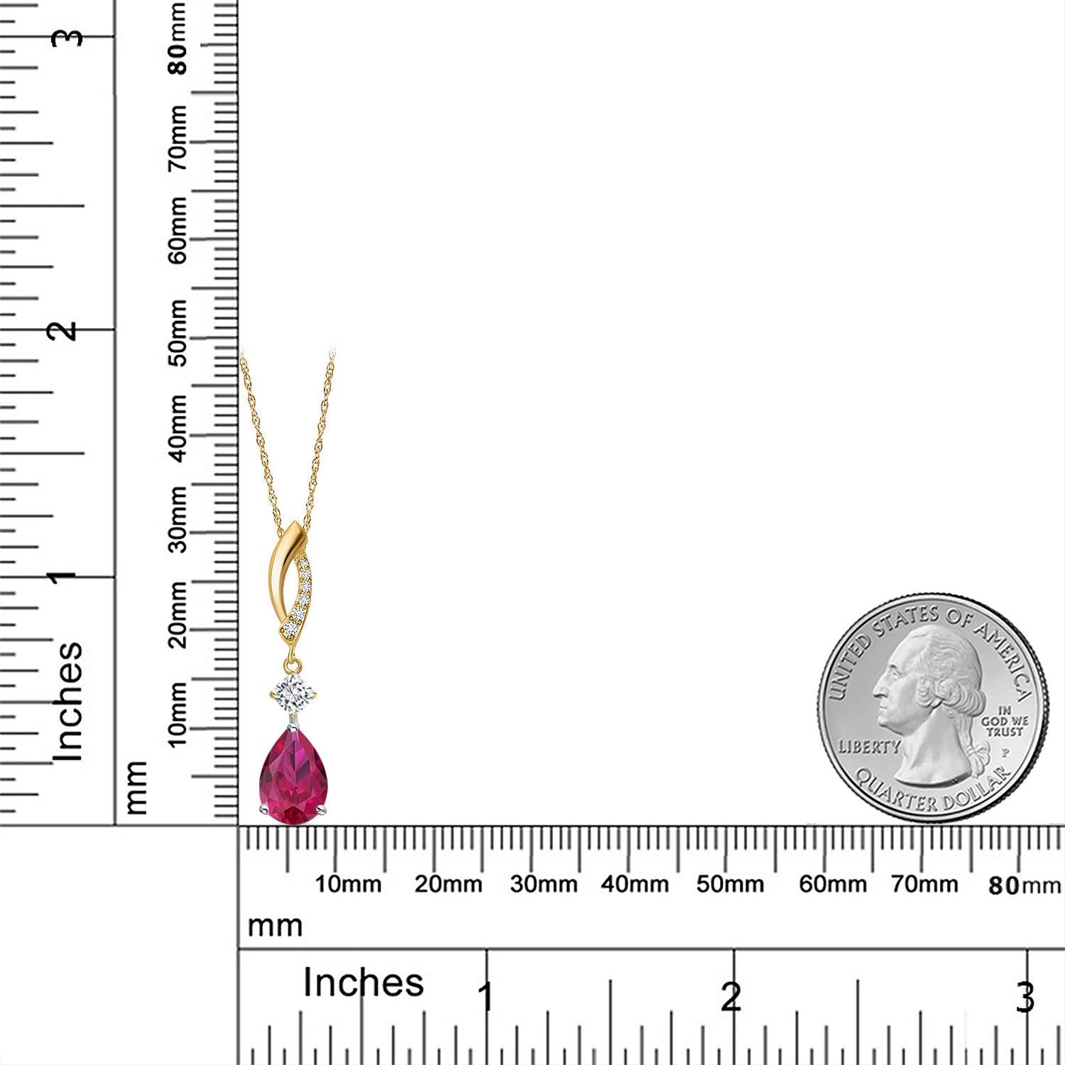 Pendant in 925 Sterling Silver and 10K Yellow Gold