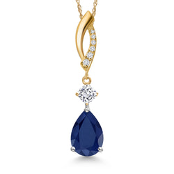 Pendant in 925 Sterling Silver and 10K Yellow Gold