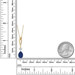 Pendant in 925 Sterling Silver and 10K Yellow Gold