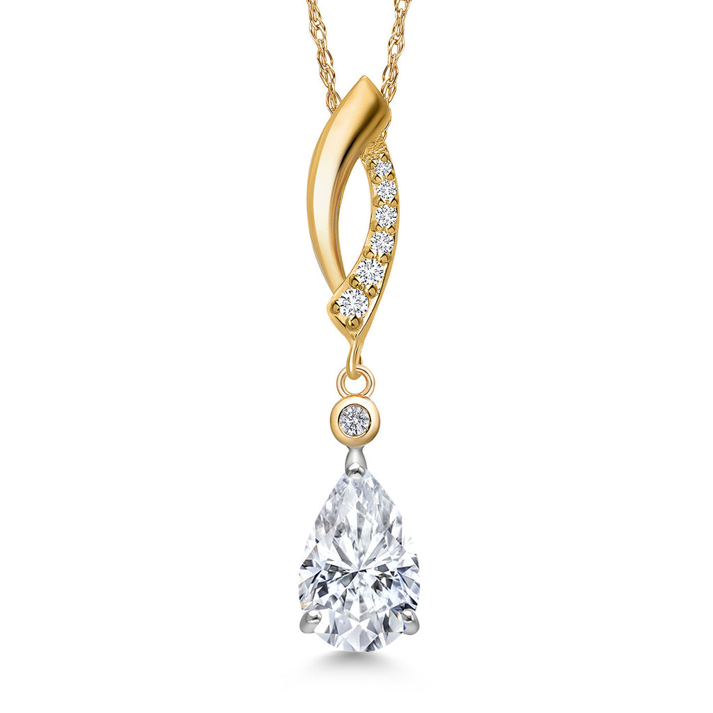 Pendant in 925 Sterling Silver and 10K Yellow Gold